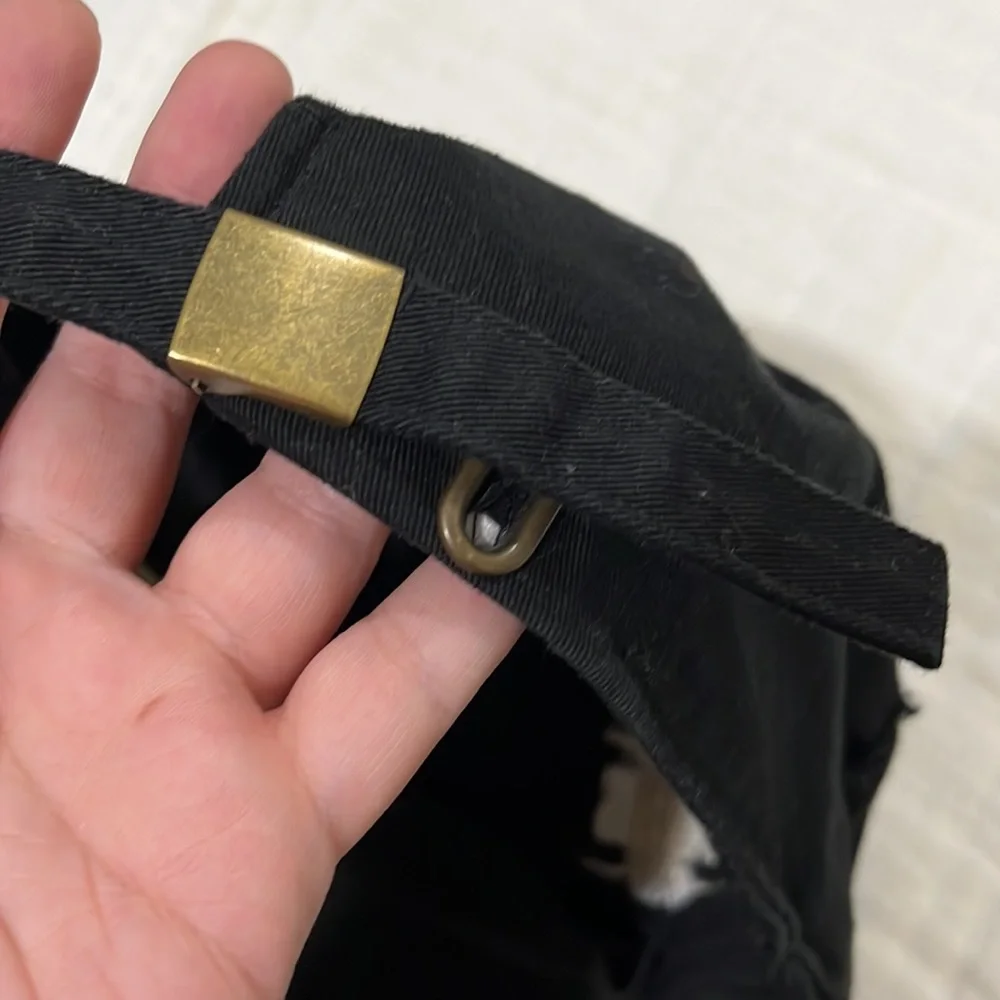 KBETHOS Vintage Good Vibes Only Distressed Black Hat - Picture 3 of 6